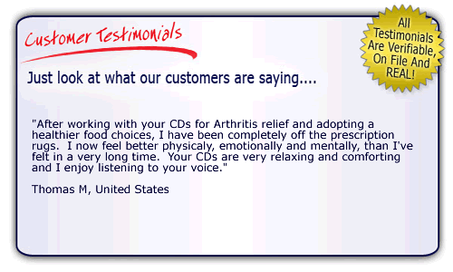 Arthritis Relief with hypnosis