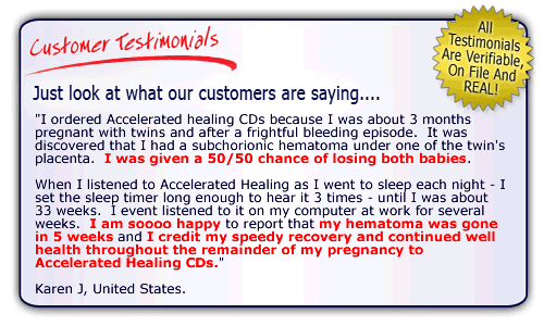 Accelerated Healing Success Story