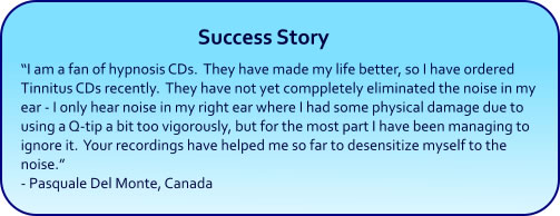 Tinnitus hypnosis success story