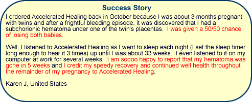 Accelerated Healing - success story