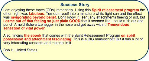 Testimonial - Spirit Releasement